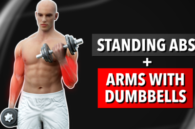 Standing Abs + Arms Workout: Flat Abs And Toned Arms (With Dumbbells)